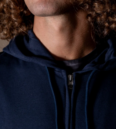 SWEAT ANONYM APPAREL Sw zippé capuche en molleton non gratté touché seconde peau