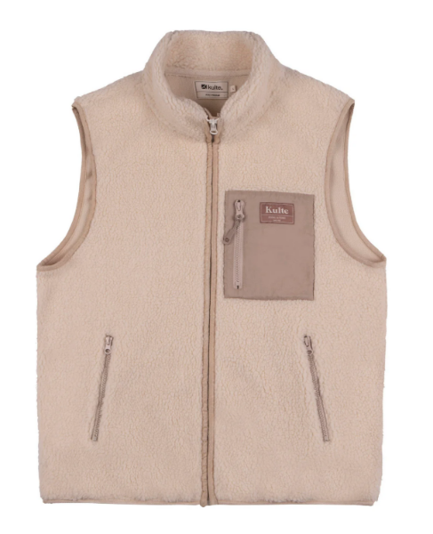 VESTE NO ARM SHERPA OFF WHITE de chez KULTE