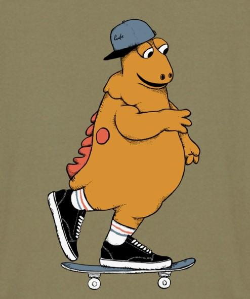 Tee-shirt Océan Park Casimir skateur olive 