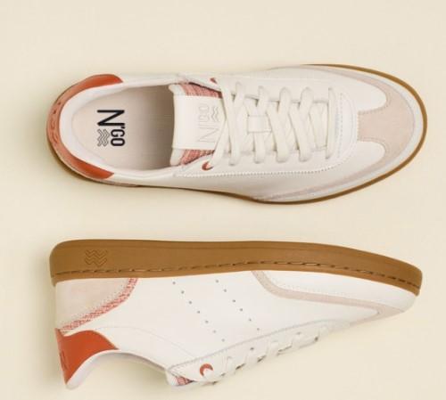 basket n'go recyclé , confort légèreté et voute plantaire pour une marche optimal