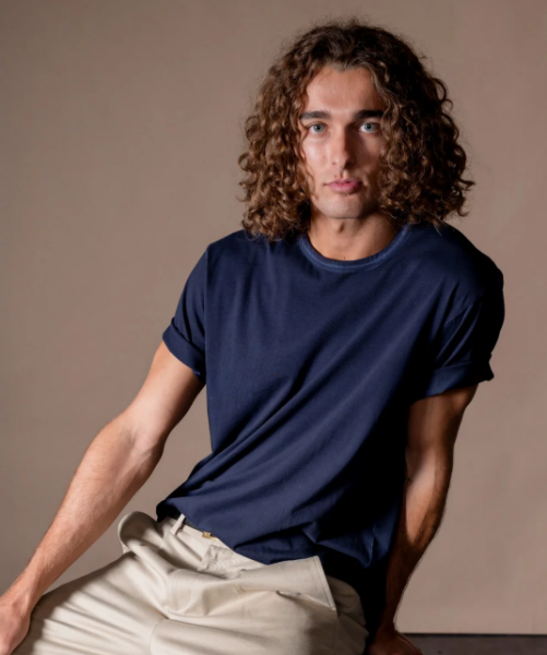 Tee-shirt ANONYM APPAREL col rond en Mid jersey délavé