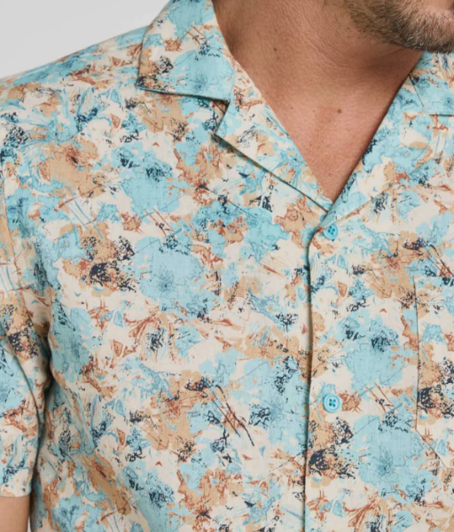 Chemise en lin Linazur de chez PULLIN