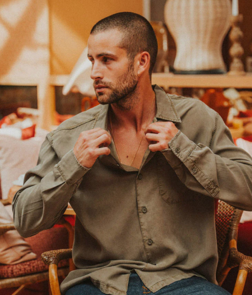 Chemise Cool Olive de chez PULLIN
