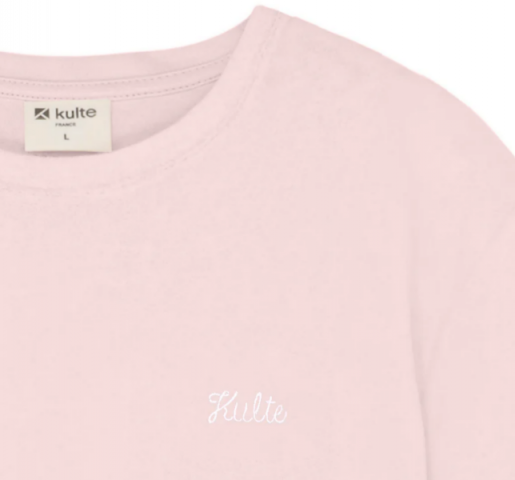T-SHIRT SCRIPT ROSE de chez KULTE