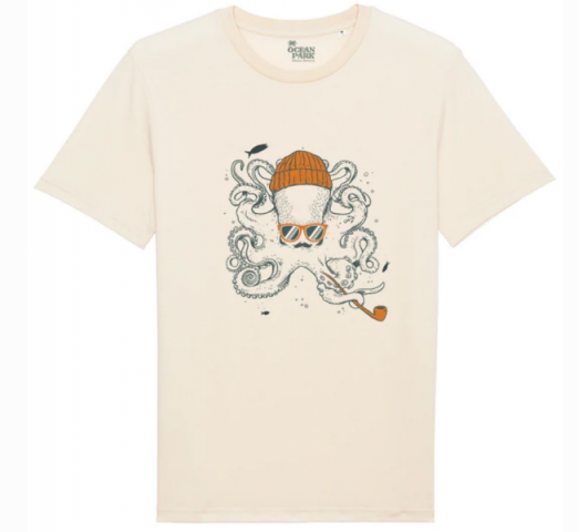 T-shirt octopus Beige de chez OCEAN PARK
