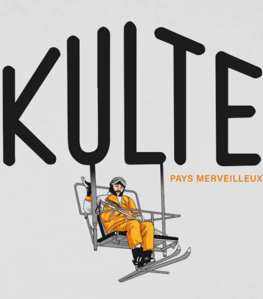 T-SHIRT KULTE DUSS 2 WHITE 100 % coton organic et made in Portugal