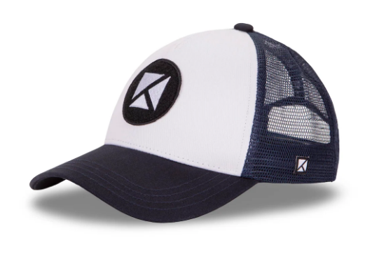 CASQUETTE SCRATCH BLEU MARINE BLANCHE de chez KULTE