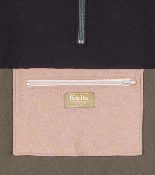 Sweatshirt KULTE HALF SMART KAKI