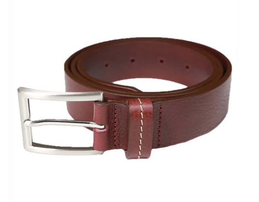 CEINTURE EN CUIR OSVALD BORDEAUX de chez Monsieur Charli