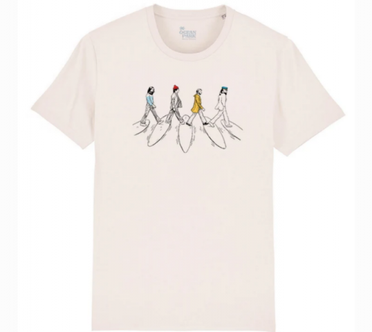 T-shirt SURF ROAD beige de chez OCEAN PARK