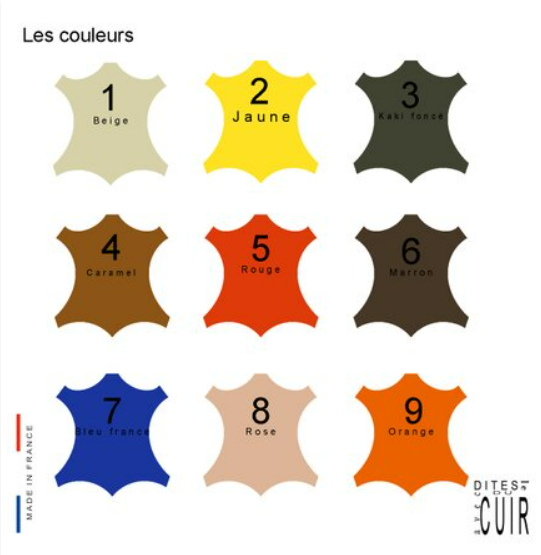 Steve pochette à lunettes Pochette lunettes en  cuir avec message sur le rabat