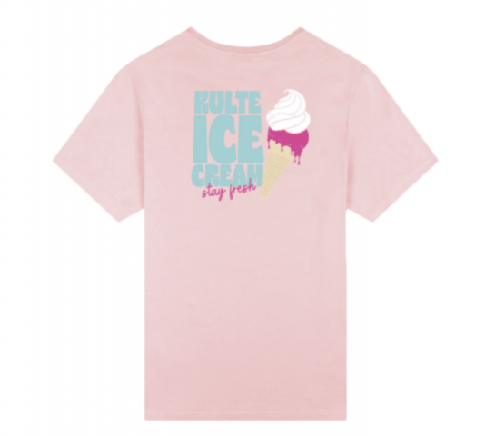 T-SHIRT ICE CREAM ROSE de chez KULTE