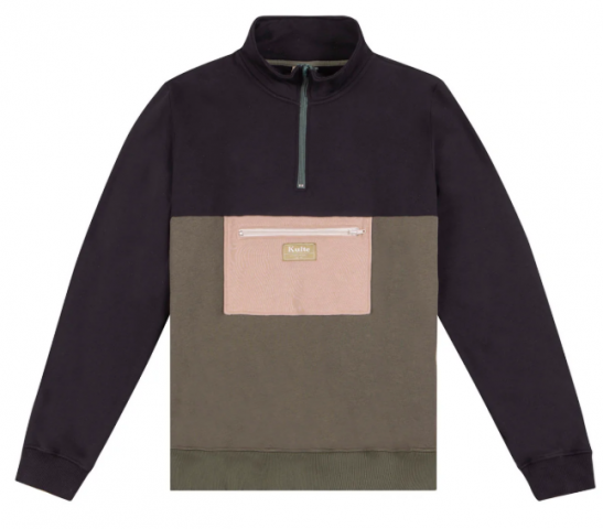 Sweatshirt KULTE HALF SMART KAKI