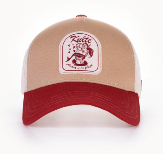 CASQUETTE MOTIF SIRENE BEIGE de chez KULTE