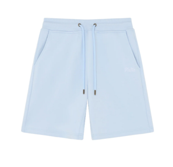 JOG SHORT SCRIPT BLEU PASTEL de chez KULTE au toucher ultra-doux