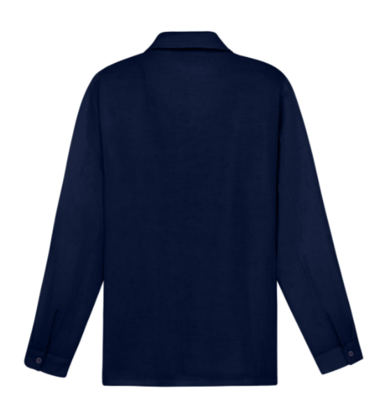 CHEMISE GAZE BLEU MARINE de chez KULTE