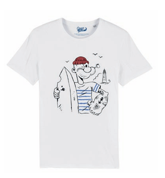 Tee Popeye Surfeur de chez OCEAN PARK