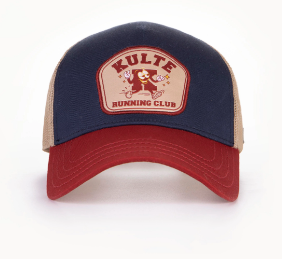 CASQUETTE MOTIF RUNNING NAVY de chez KULTE