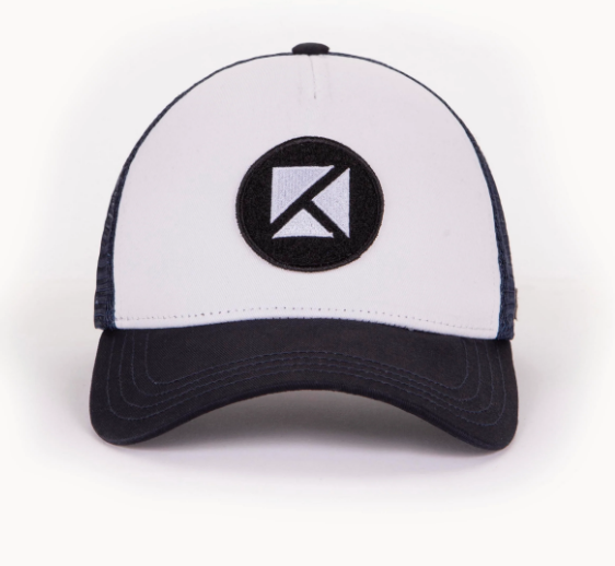 CASQUETTE SCRATCH BLEU MARINE BLANCHE de chez KULTE