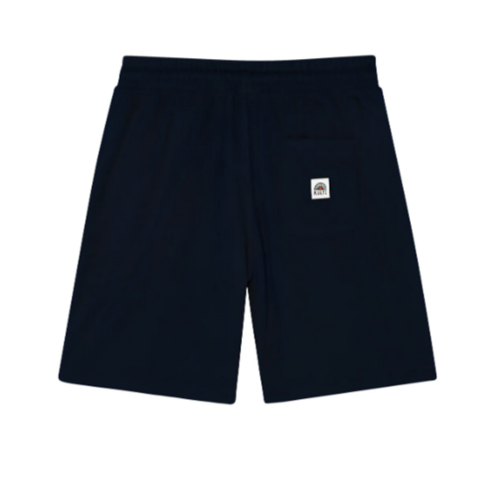 JOG SHORT EPONGE PICTO BLEU MARINE de chez KULTE 100% coton éponge