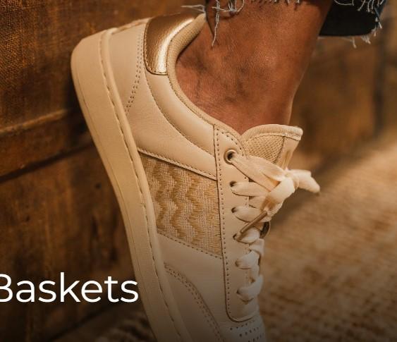 basket n'go recyclé , confort légèreté et voute plantaire pour une marche optimal