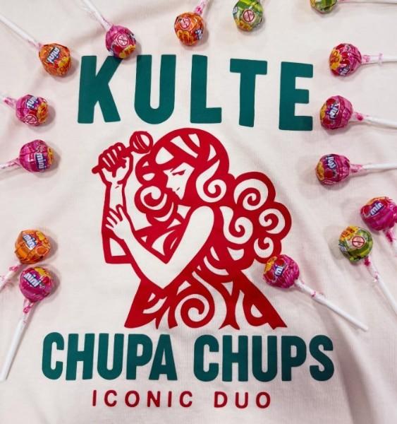t-shirt KULT edition limité collabe Chupachup coton biologique