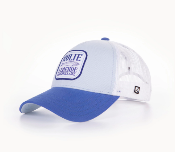 CASQUETTE MOTIF SARDINE PASTEL BLUE de chez KULTE