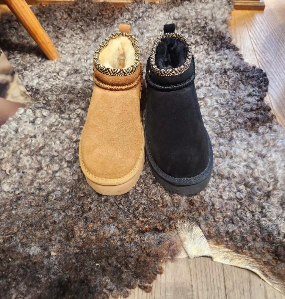 bottine en véritable mouton pour un hiver bien au chaud