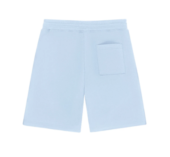 JOG SHORT SCRIPT BLEU PASTEL de chez KULTE au toucher ultra-doux