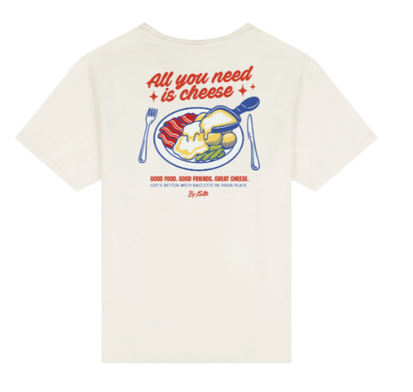 T-SHIRT CHEESE OFF WHITE de chez KULTE