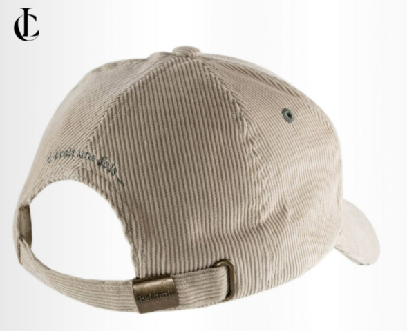 Casquette velours côtelé réglable