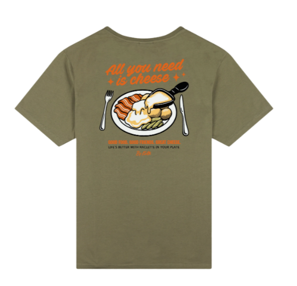 T-SHIRT CHEESE KAKI de chez KULTE