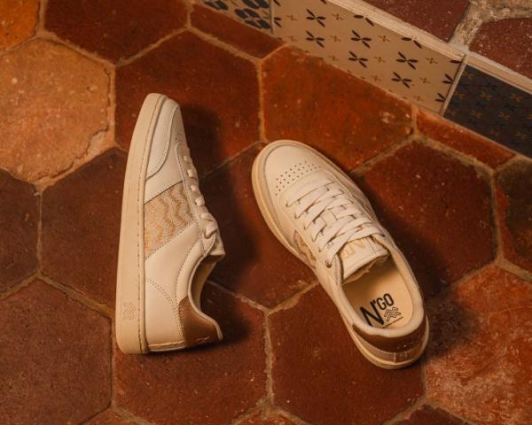 basket n'go recyclé , confort légèreté et voute plantaire pour une marche optimal