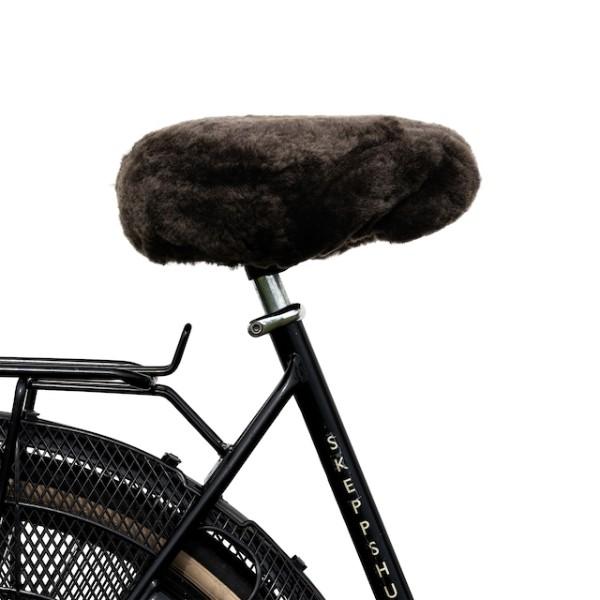 housse  de selle de vélo en véritable mouton 100 % naturel  sheperd