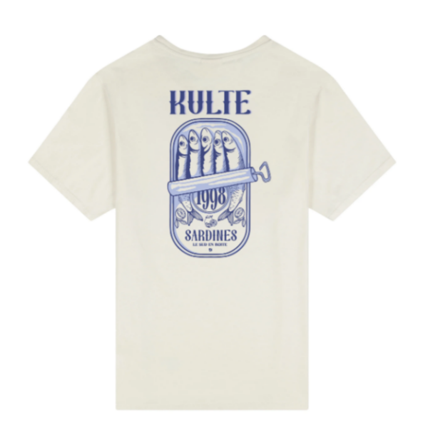 T-SHIRT SARDINE OFF WHITE de chez KULTE