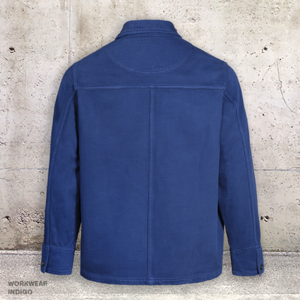 VESTE WORKWEAR INDIGO de chez SKULLS MACHINE