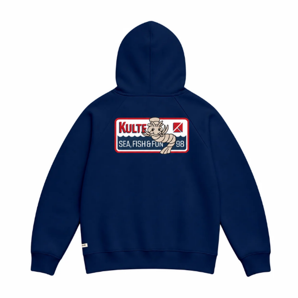 SWEAT-SHIRT À CAPUCHE BUBBA BLEU MARINE de chez KULTE