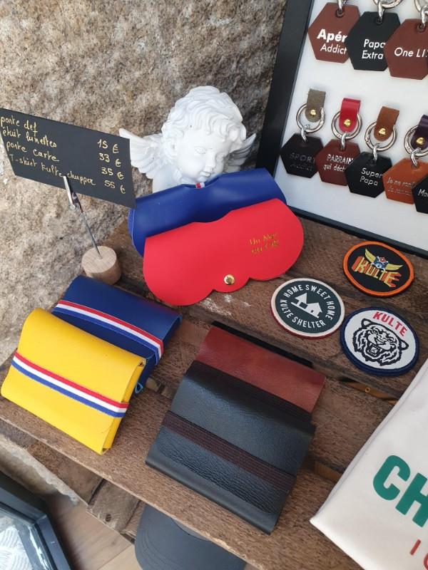 porte clef cuir message loulou de Nantes fabrication Française.