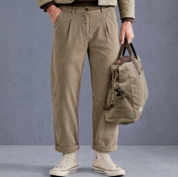 Pantalon Chino BERLIN couleur Taupe de chez SKULLS MACHINE