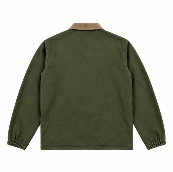 Coach Jacket KULTE – Twill de coton Kaki de chez KULTE
