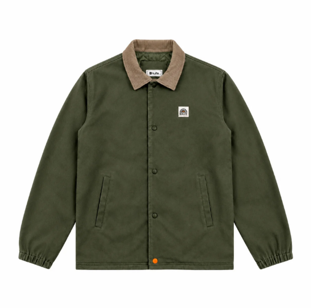 Coach Jacket KULTE – Twill de coton Kaki de chez KULTE