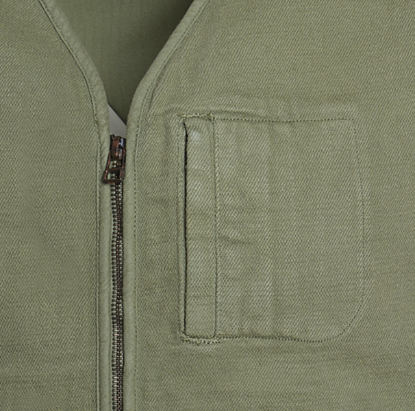 Gilet workwear zippé BOSTON de chez SKULLS MACHINE