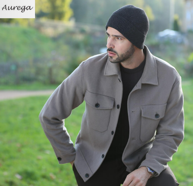 Bonnet Laine Mérinos et Cashmere Vicenzo Fabriqué en Italie de chez AUREGA