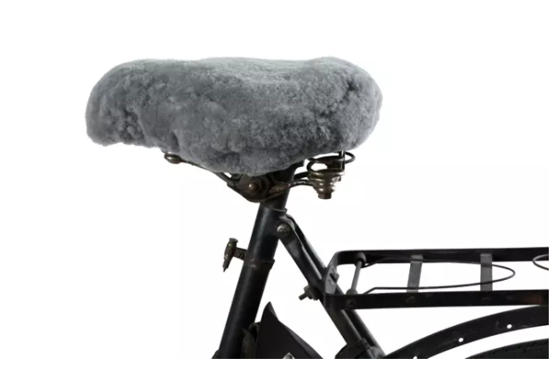 housse  de selle de vélo en véritable mouton 100 % naturel  sheperd
