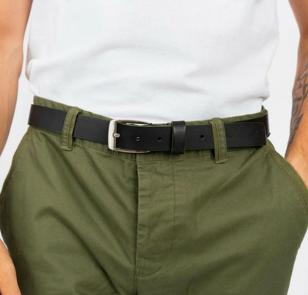 CEINTURE EN CUIR OSCAR NOIR de che Monsieur Charli