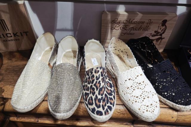 espadrilles traditionnelles cousue à la main .made in France
