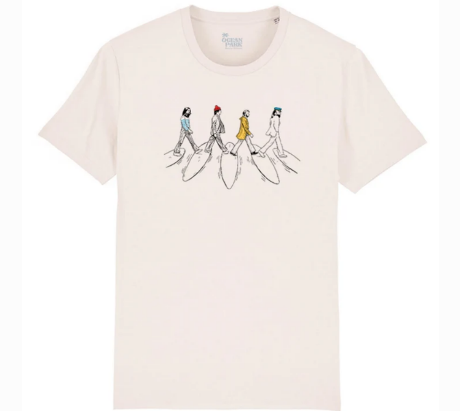T-shirt SURF ROAD beige de chez OCEAN PARK