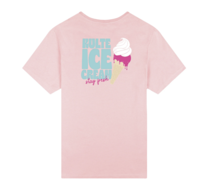 T-SHIRT ICE CREAM ROSE de chez KULTE