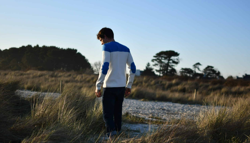 Pull marin homme bicolore – BRISBANE de chez OPTIMIST'