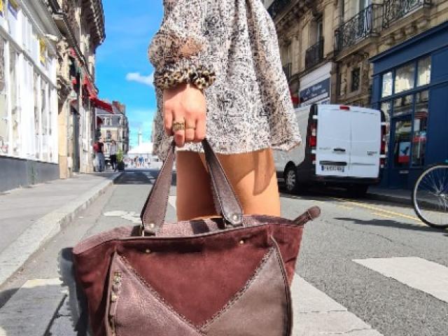 Sac à main cuir Mila louise  créatrice Française (RYMA)